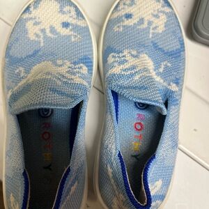 Rothy's The Loafer octopus Printed Knit Fabric Slip On Flats kids size 11